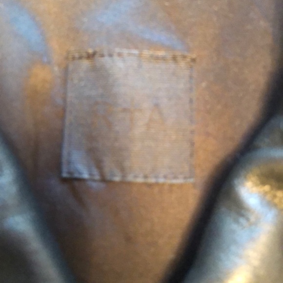 Leather motorcycle style jacket - Picture 3 of 7